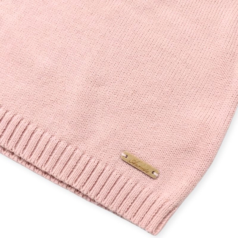 パステルカラー・ヨーク編み込みセーター/P