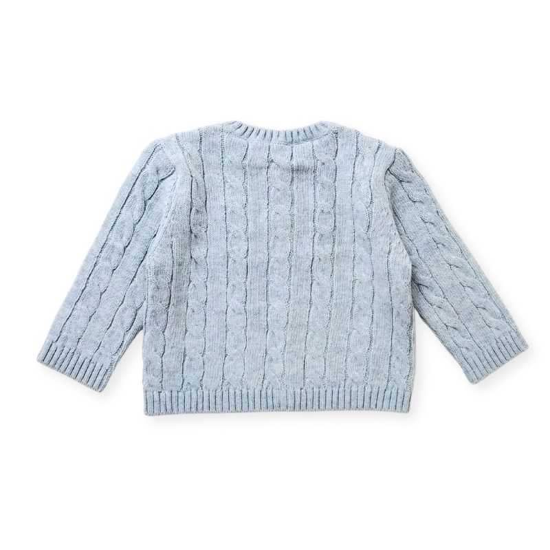 プレーンな縄編みカーディガン/B