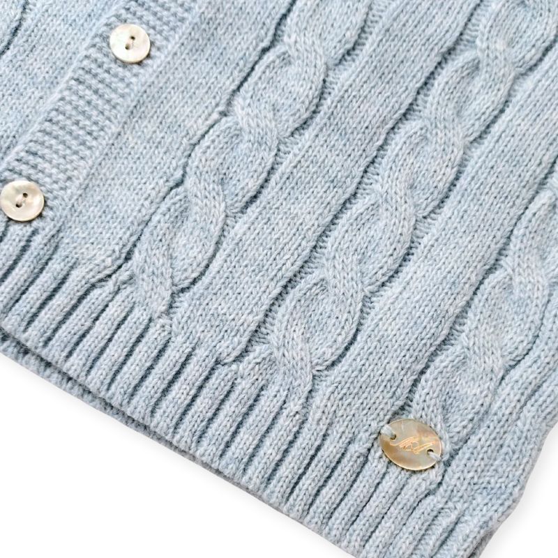 プレーンな縄編みカーディガン/B