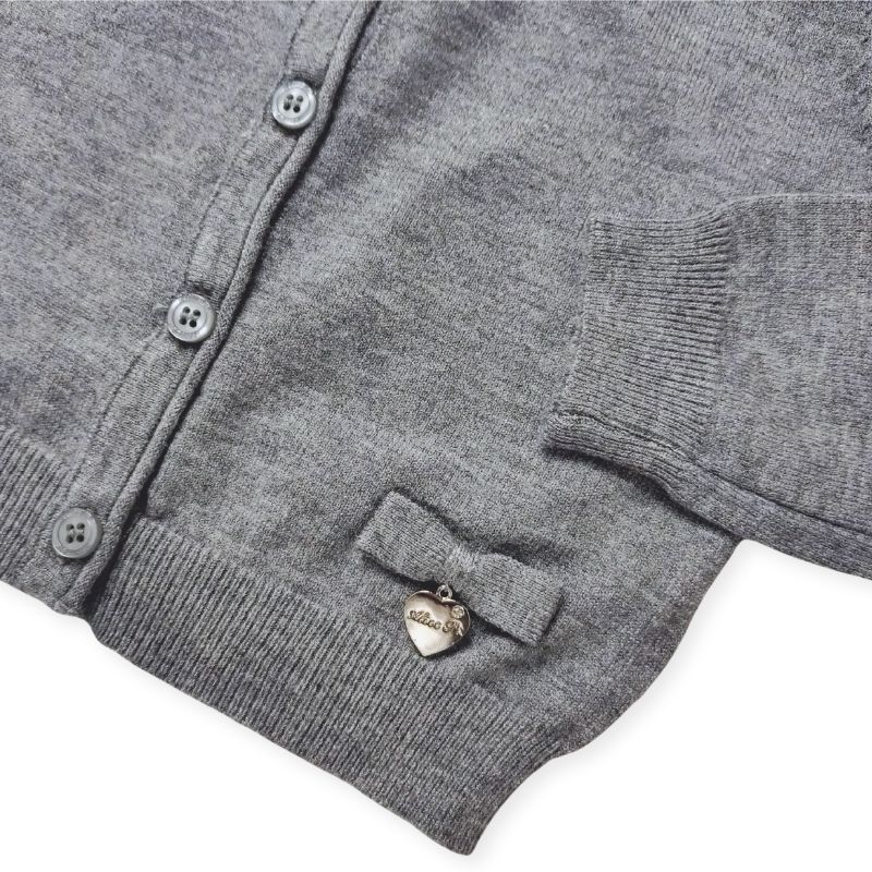 可愛いおリボンのプレーンカーディガン/G