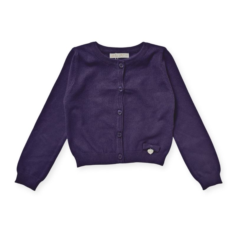 可愛いおリボンのプレーンカーディガン/N