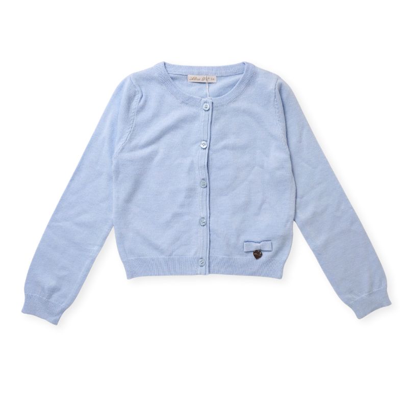 可愛いおリボンのプレーンカーディガン/B