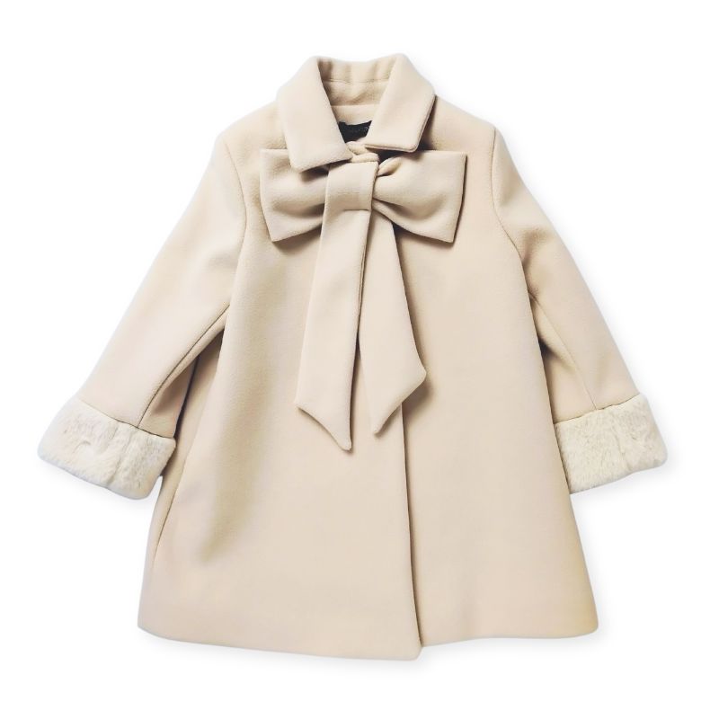 素敵なファーカフスのおリボンコート/Ｓ