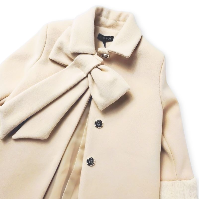 素敵なファーカフスのおリボンコート/Ｓ