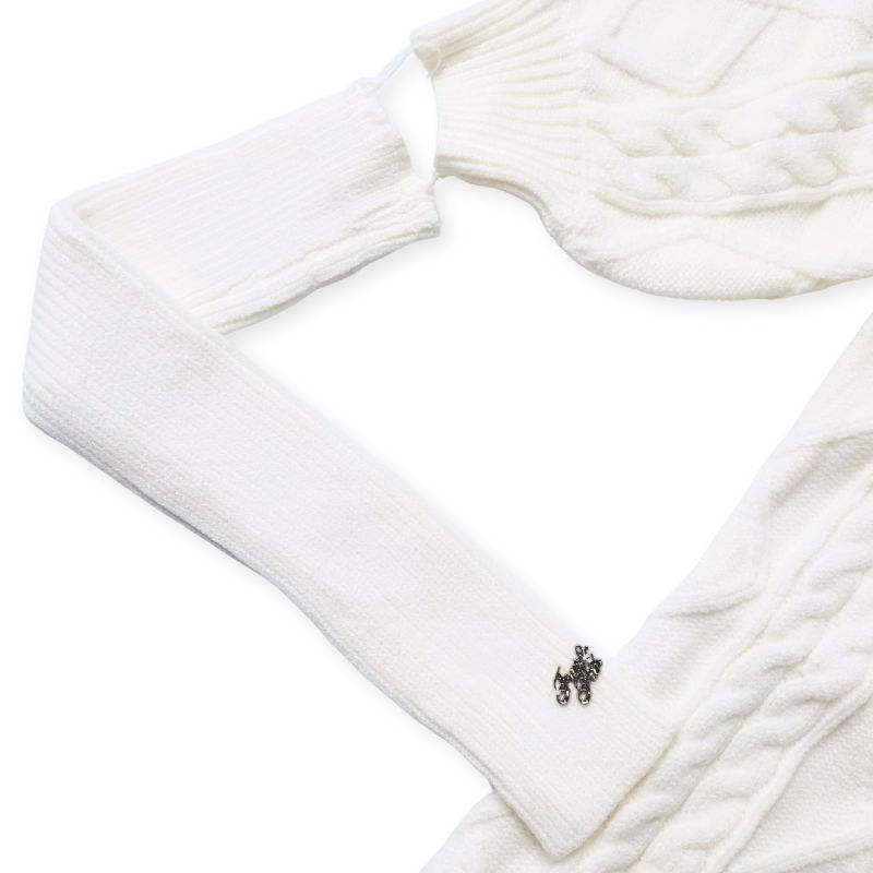 編込みニットワンピース (お袖付き)