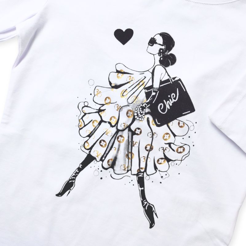 素敵なドレスガールのＴシャツ