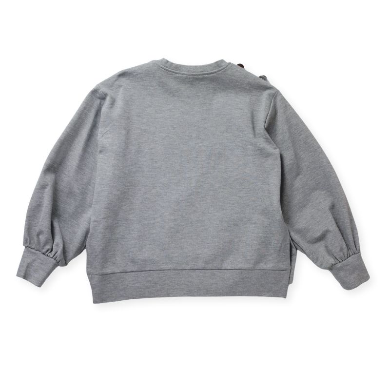 シルバーボタン・さらっとしたお生地のスウェット