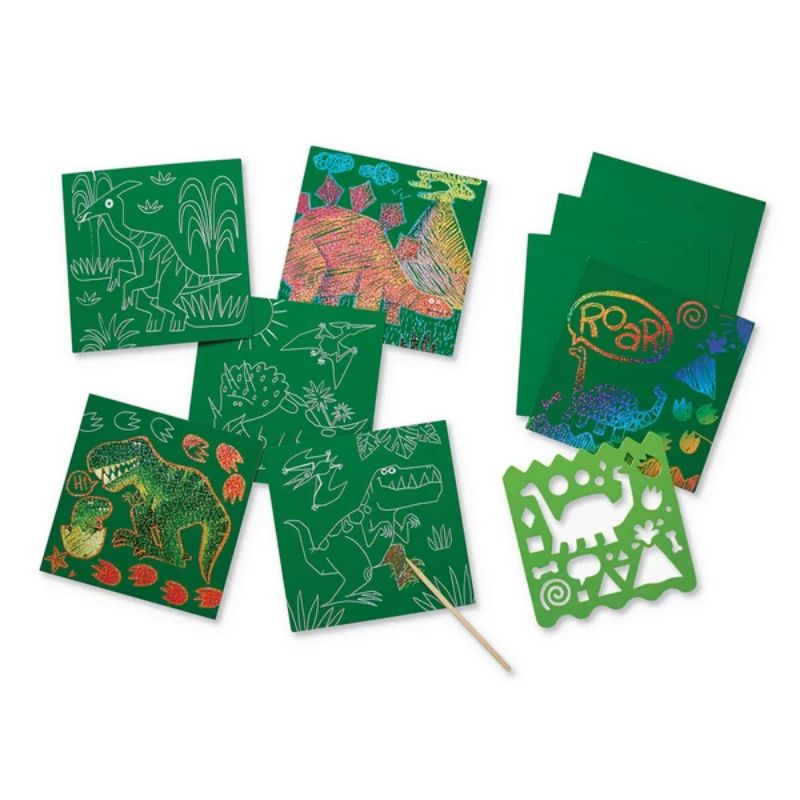 クロコダイルクリーク スクラッチアート ダイナソー