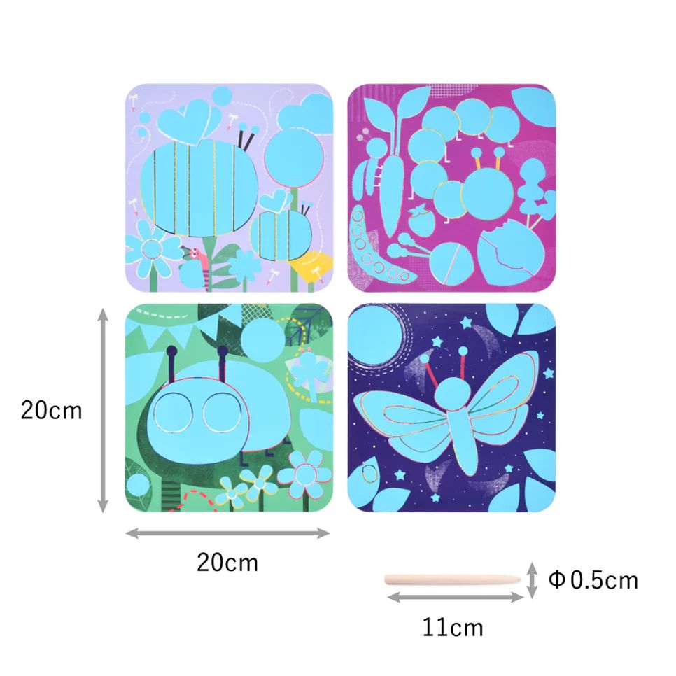 DJECO　スクラッチカード　バグズ