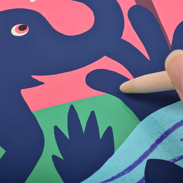 DJECO　スクラッチカード　ビッグアニマルズ