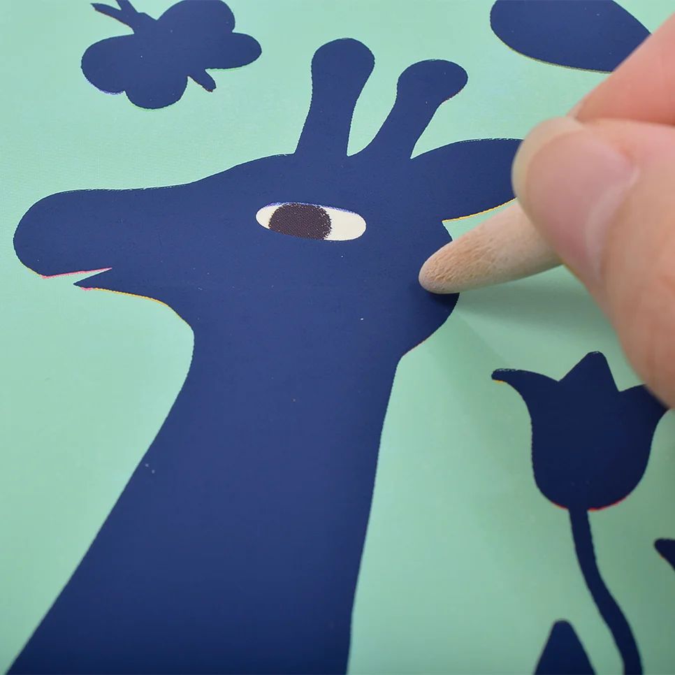 DJECO　スクラッチカード　ビッグアニマルズ