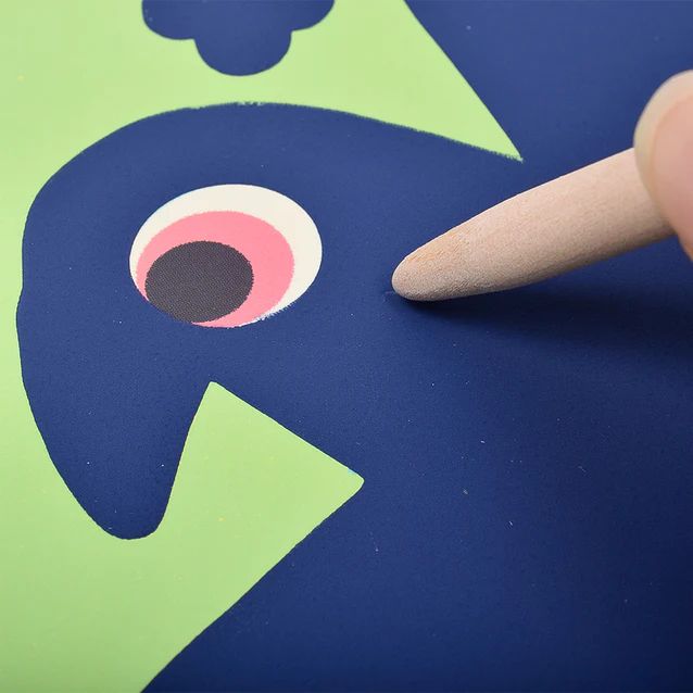 DJECO　スクラッチカード　ビッグアニマルズ