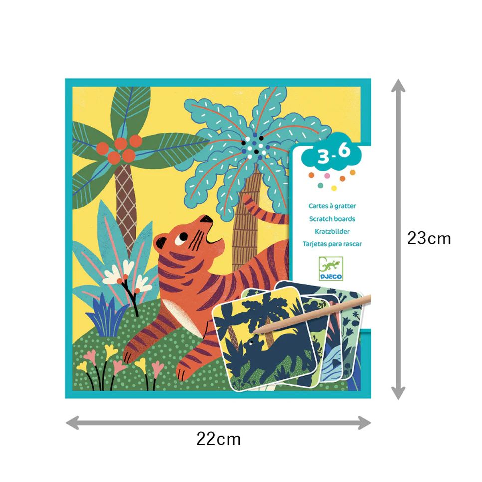 DJECO　スクラッチカード　ビッグアニマルズ
