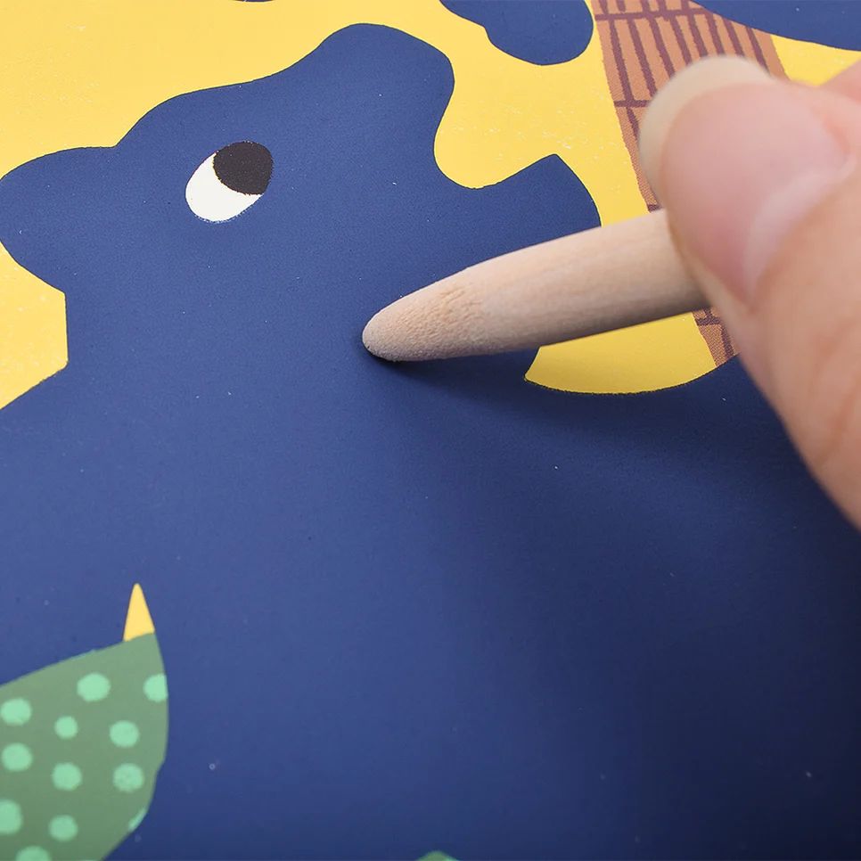 DJECO　スクラッチカード　ビッグアニマルズ