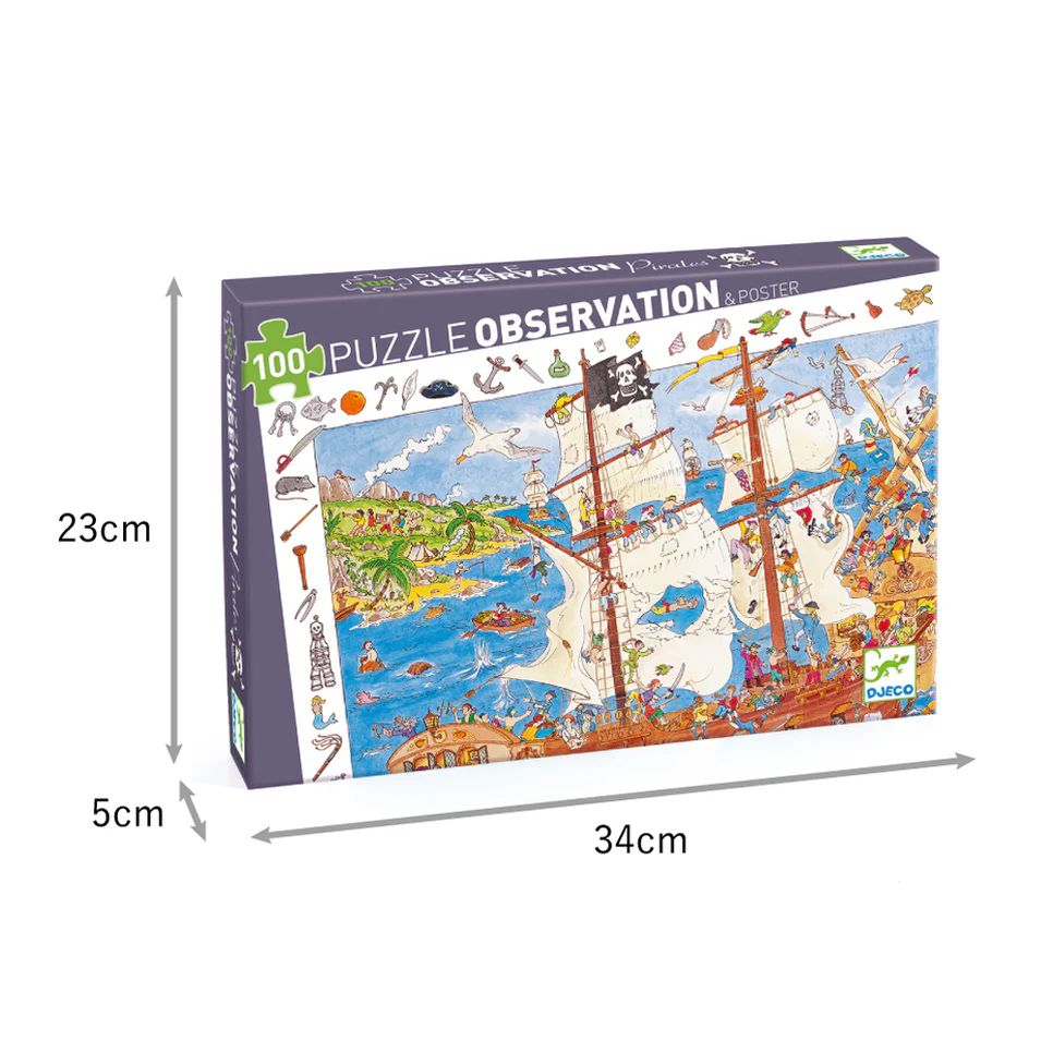 DJECO　オブザベーションパズル　パイレーツ　100p