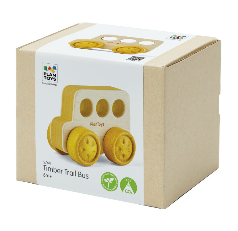 PLAN TOYS ティンバー トレイルバス